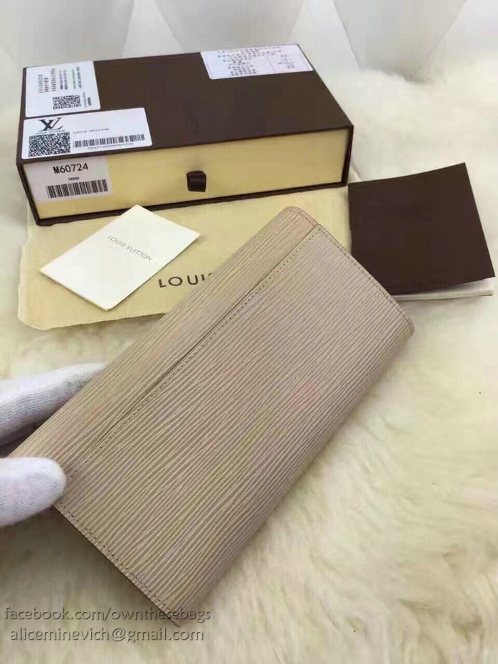 Louis Vuitton Epi Leather Sarah Wallet Beige M60724