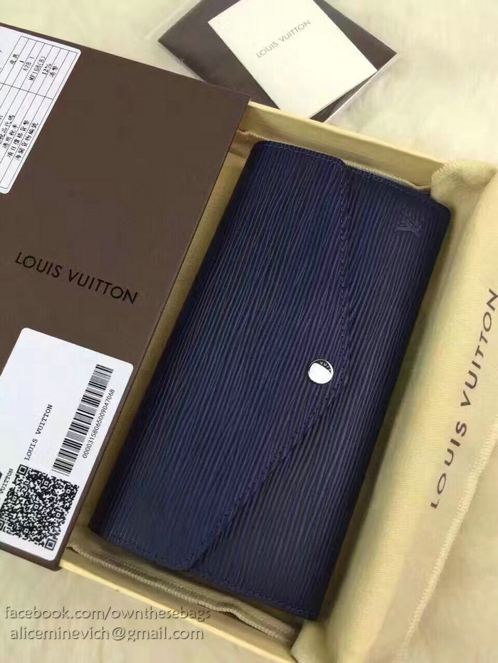 Louis Vuitton Epi Leather Sarah Wallet Blue M60724