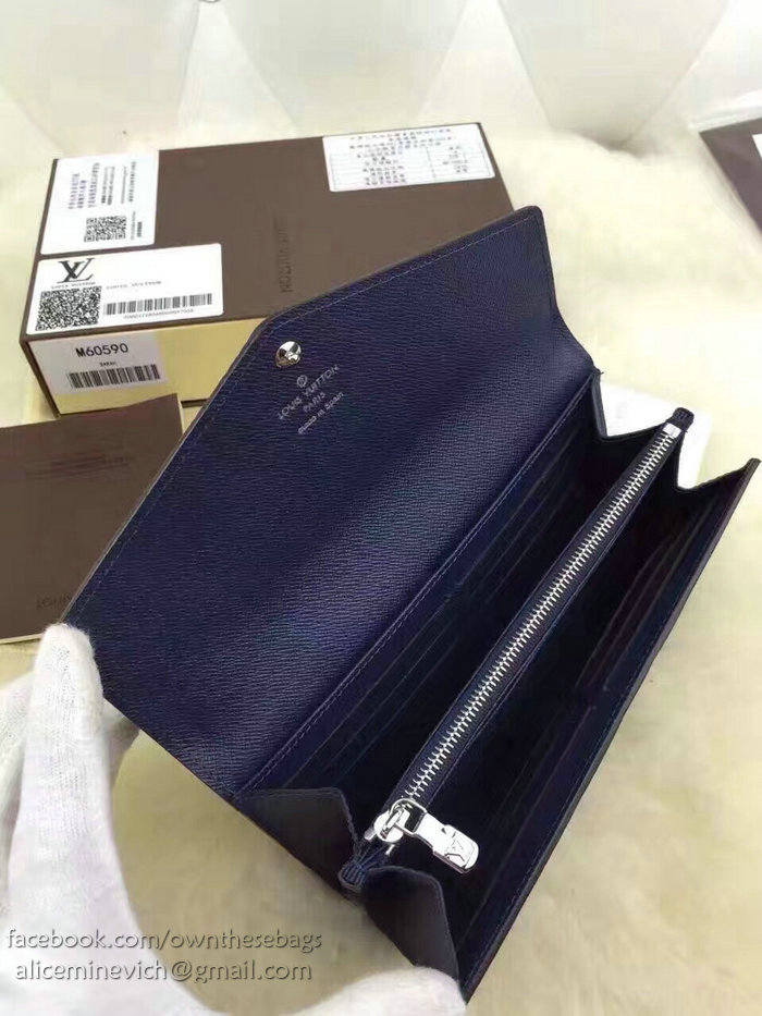 Louis Vuitton Epi Leather Sarah Wallet Blue M60724