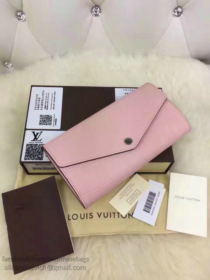 Louis Vuitton Epi Leather Sarah Wallet Pink M60724