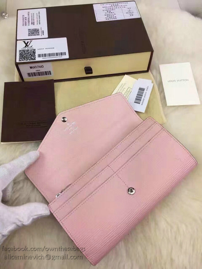 Louis Vuitton Epi Leather Sarah Wallet Pink M60724