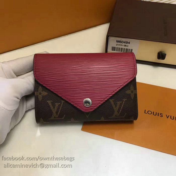 Louis Vuitton Monogram Canvas Wallet Burgundy M60494