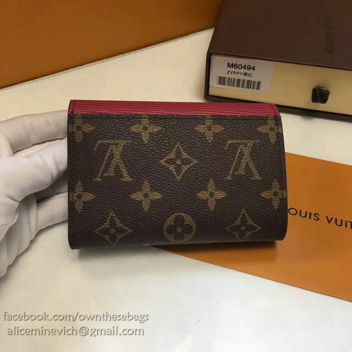 Louis Vuitton Monogram Canvas Wallet Burgundy M60494