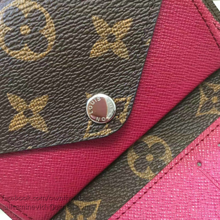 Louis Vuitton Monogram Canvas Wallet Burgundy M60494