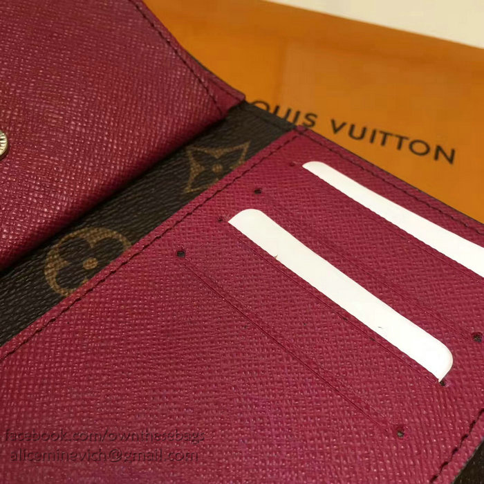 Louis Vuitton Monogram Canvas Wallet Burgundy M60494