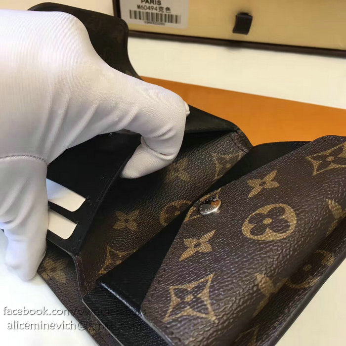 Louis Vuitton Monogram Canvas Wallet Noir M60494