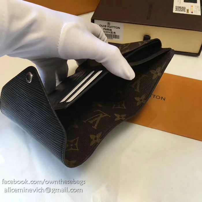 Louis Vuitton Monogram Canvas Wallet Noir M60494