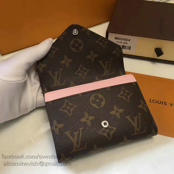 Louis Vuitton Monogram Canvas Wallet Pink M60494