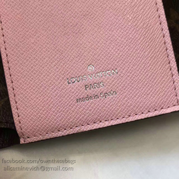 Louis Vuitton Monogram Canvas Wallet Pink M60494