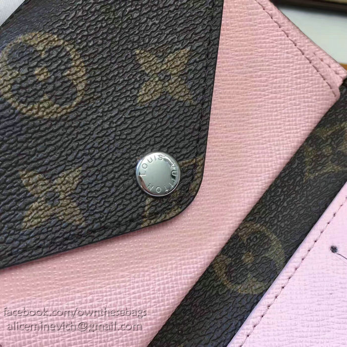 Louis Vuitton Monogram Canvas Wallet Pink M60494