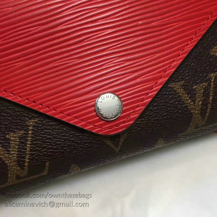 Louis Vuitton Monogram Canvas Wallet Red M60494