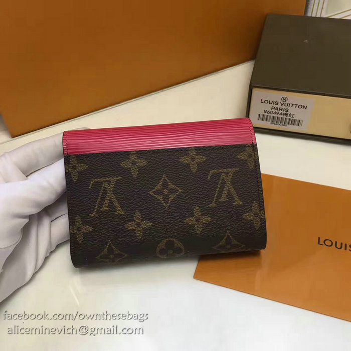 Louis Vuitton Monogram Canvas Wallet Rose M60494