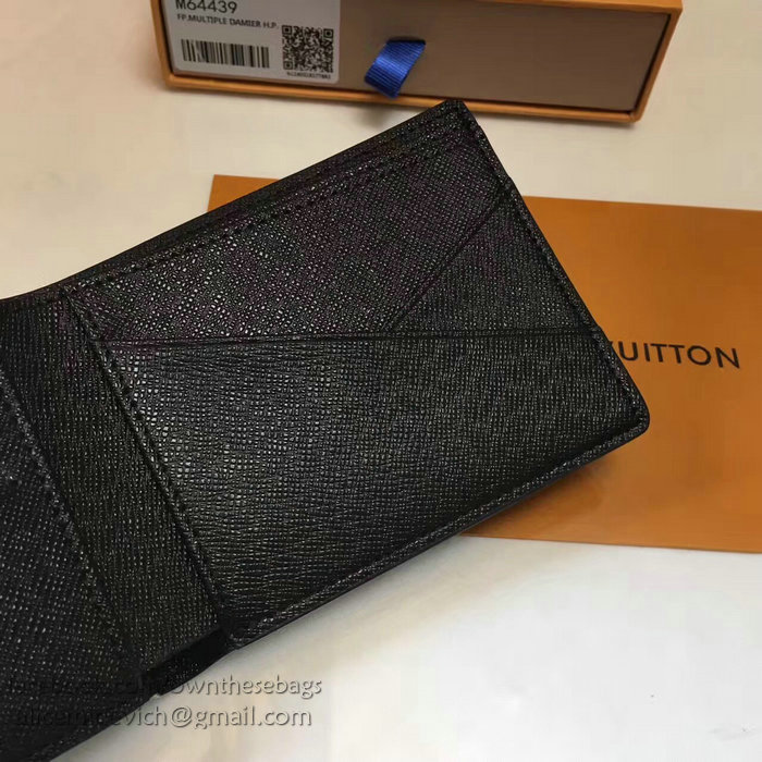 Louis Vuitton Monogram Eclipse Canvas Multiple Wallet M64439