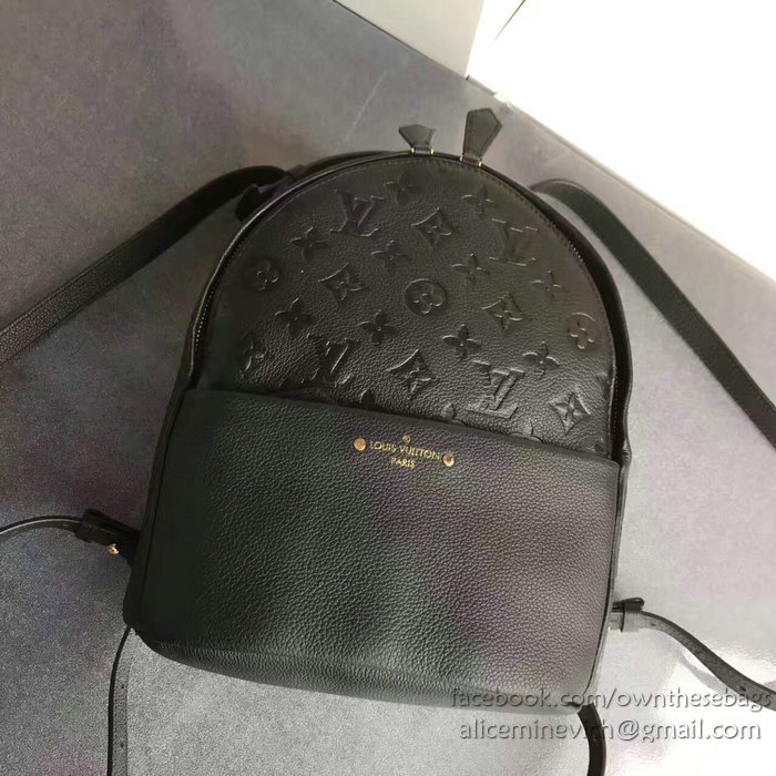 Louis Vuitton Monogram Empreinte Sorbonne Backpack Noir M44016