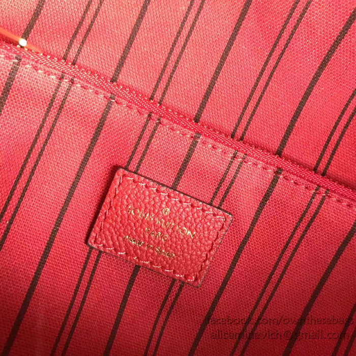 Louis Vuitton Monogram Empreinte Sorbonne Backpack Red M44016