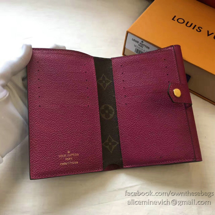 Louis Vuitton Pallas Compact Wallet Burgundy M64072