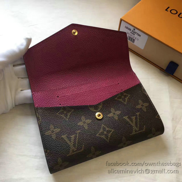 Louis Vuitton Pallas Compact Wallet Burgundy M64072