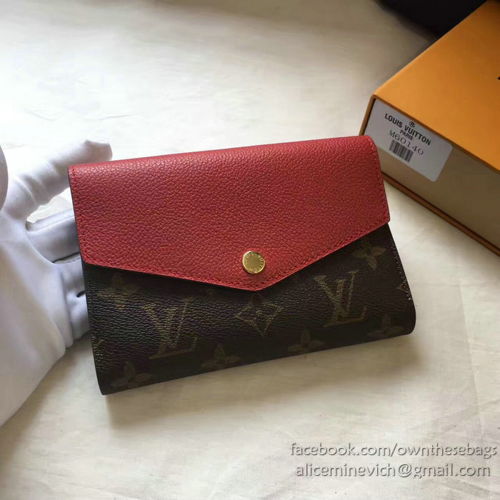 Louis Vuitton Pallas Compact Wallet Red M64072