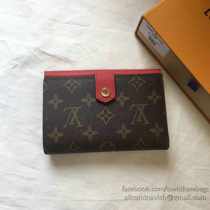 Louis Vuitton Pallas Compact Wallet Red M64072