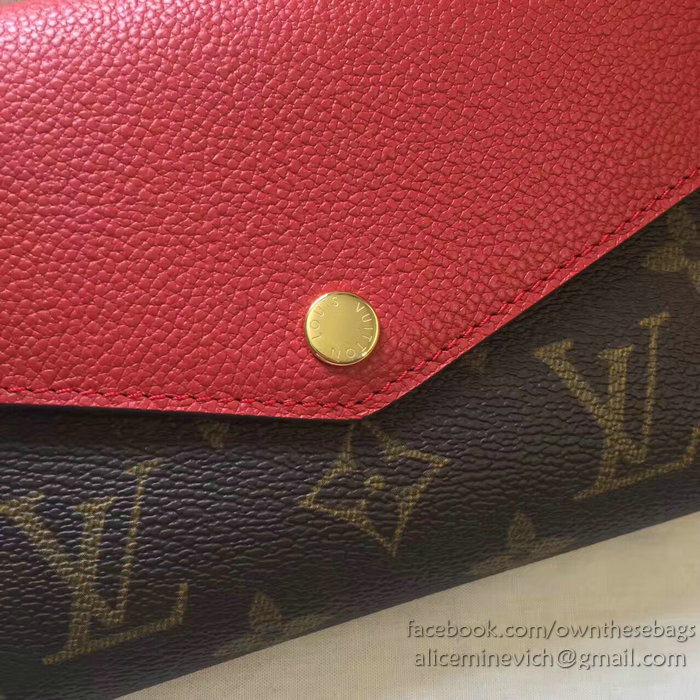 Louis Vuitton Pallas Compact Wallet Red M64072