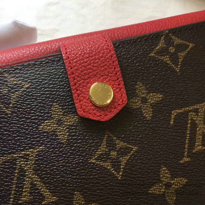 Louis Vuitton Pallas Compact Wallet Red M64072