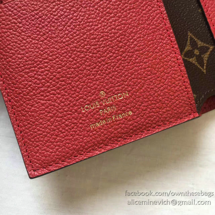 Louis Vuitton Pallas Compact Wallet Red M64072