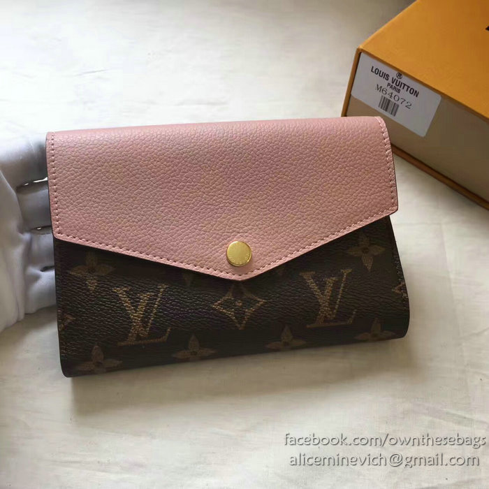 Louis Vuitton Pallas Compact Wallet Rose Ballerine M64072