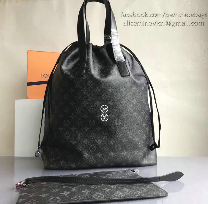 Louis Vuitton Monogram Eclipse Canvas Cabas Light M43415