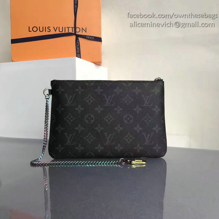 Louis Vuitton Monogram Eclipse Canvas Ipad Pouch M64449