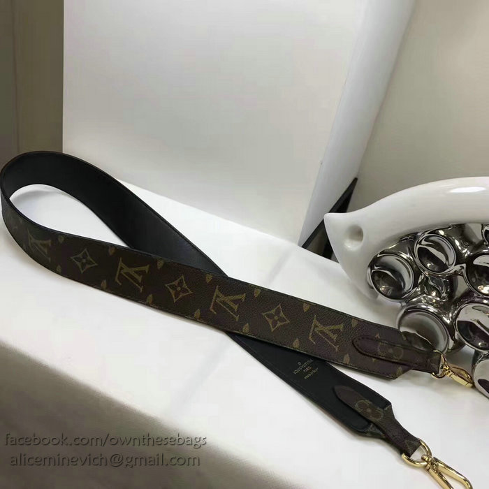 Louis Vuitton Bandouliere Monogram Shoulder Strap Black J02287