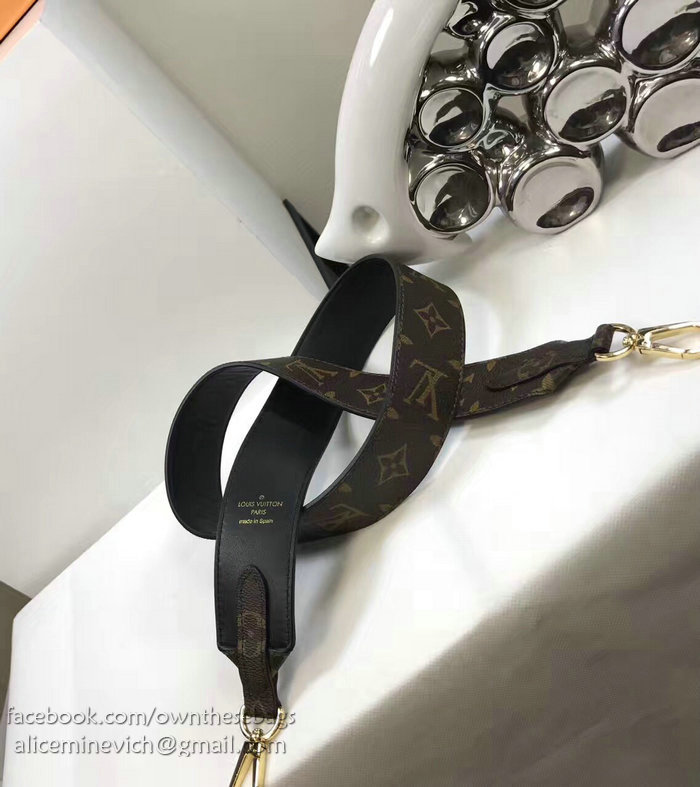 Louis Vuitton Bandouliere Monogram Shoulder Strap Black J02287