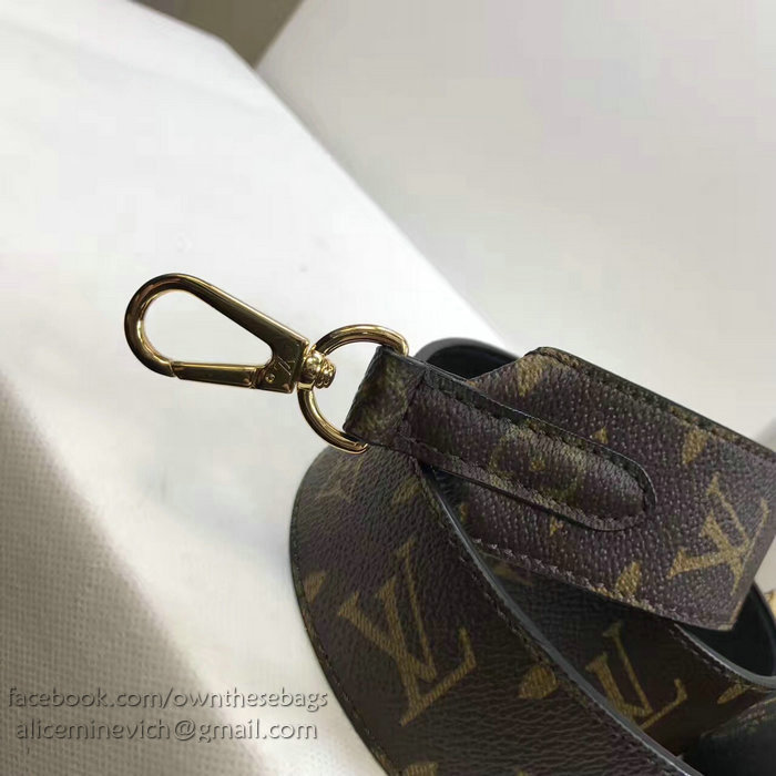 Louis Vuitton Bandouliere Monogram Shoulder Strap Black J02287