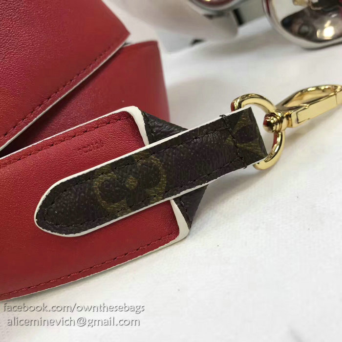 Louis Vuitton Bandouliere Monogram Shoulder Strap Red J02287