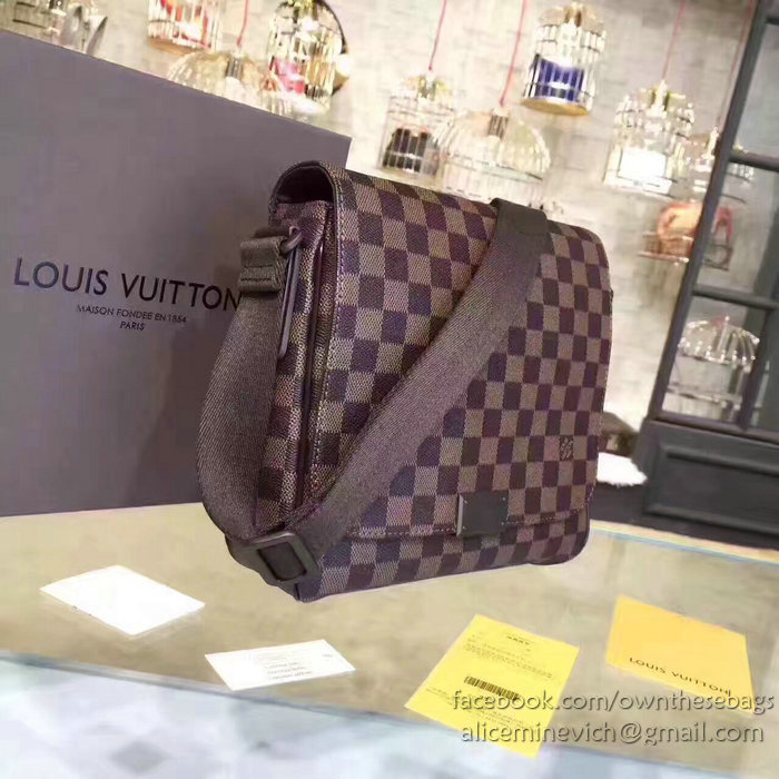 Louis Vuitton Damier Ebene Canvas District PM Messager Bag N41213