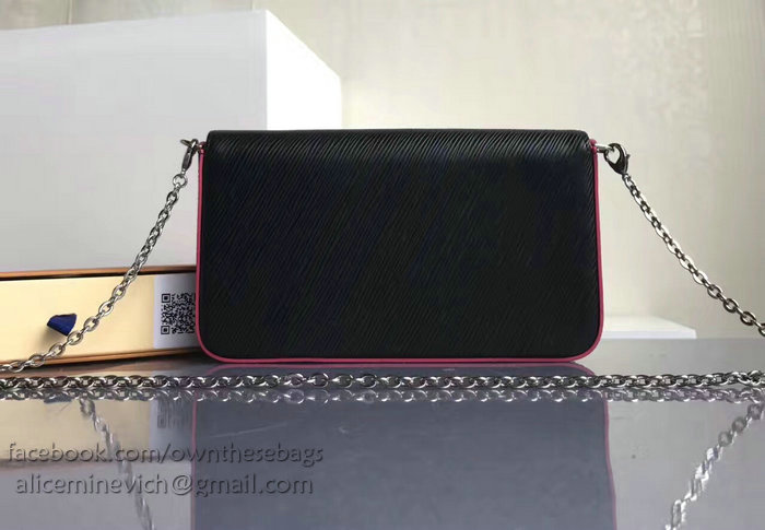 Louis Vuitton Epi Leather Pochette Felicie Noir M62467