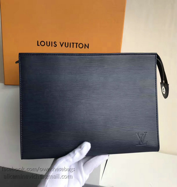 Louis Vuitton Epi Leather Toiletry Pouch 19 Indigo M41366