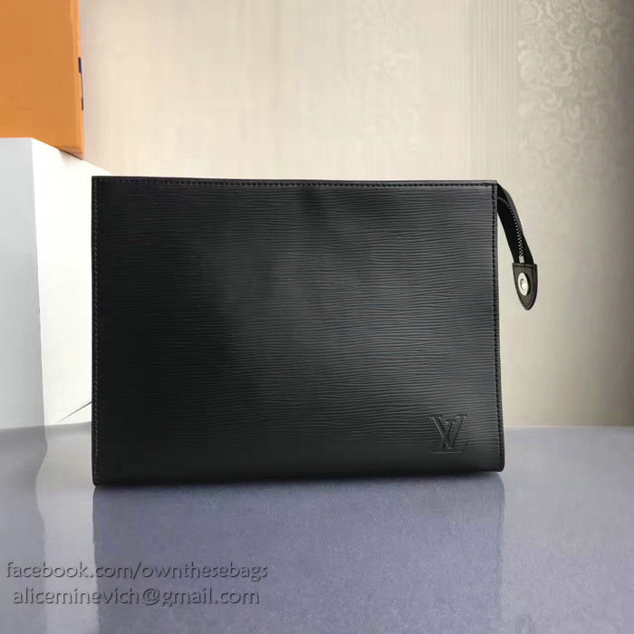 Louis Vuitton Epi Leather Toiletry Pouch 19 Noir M41366