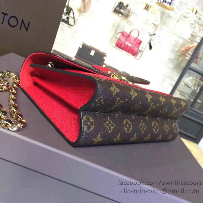 Louis Vuitton Monogram Canvas Victoire Bag Red M41731