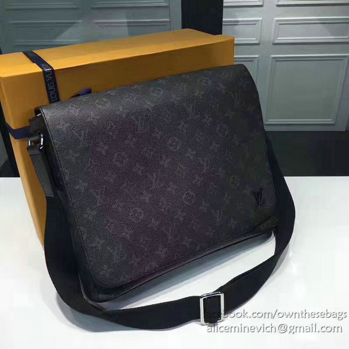 Louis Vuitton Monogram Eclipse Canvas District MM M44001