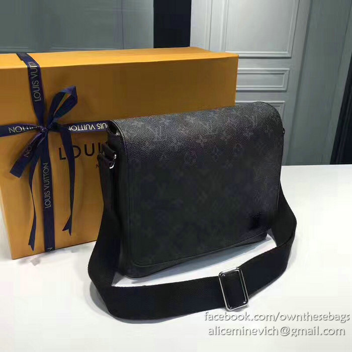 Louis Vuitton Monogram Eclipse Canvas District PM M44000