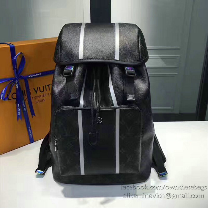 Louis Vuitton Monogram Eclipse Canvas Zack Backpack M43409