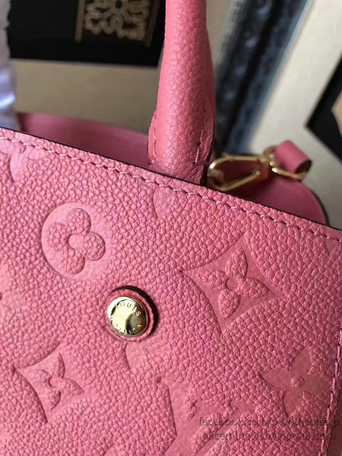 Louis Vuitton Monogram Empreinte Montaigne MM Hot Pink M42296