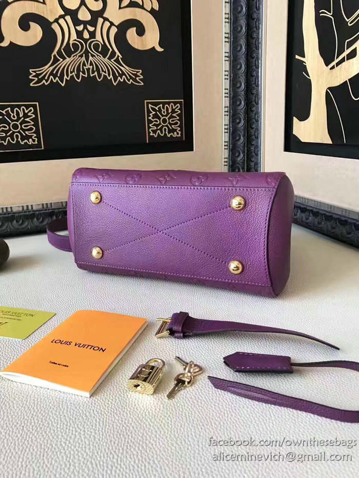 Louis Vuitton Monogram Empreinte Montaigne MM Purple M42296