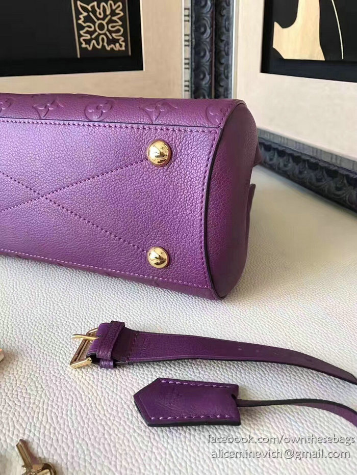 Louis Vuitton Monogram Empreinte Montaigne MM Purple M42296