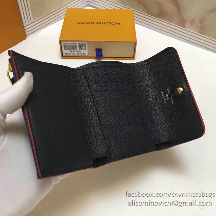 Louis Vuitton Monogram Empreinte Pont-neuf Compact Wallet Black M62184