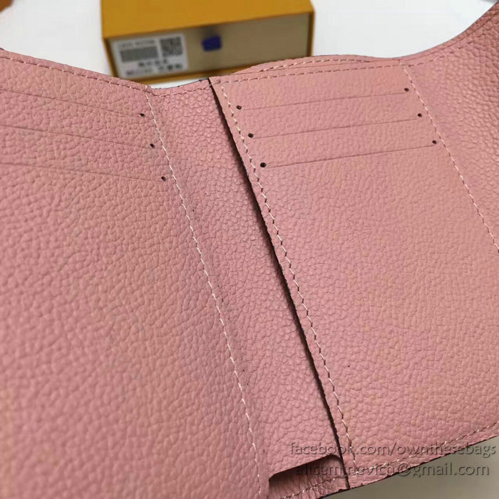 Louis Vuitton Monogram Empreinte Pont-neuf Compact Wallet Pink M62184