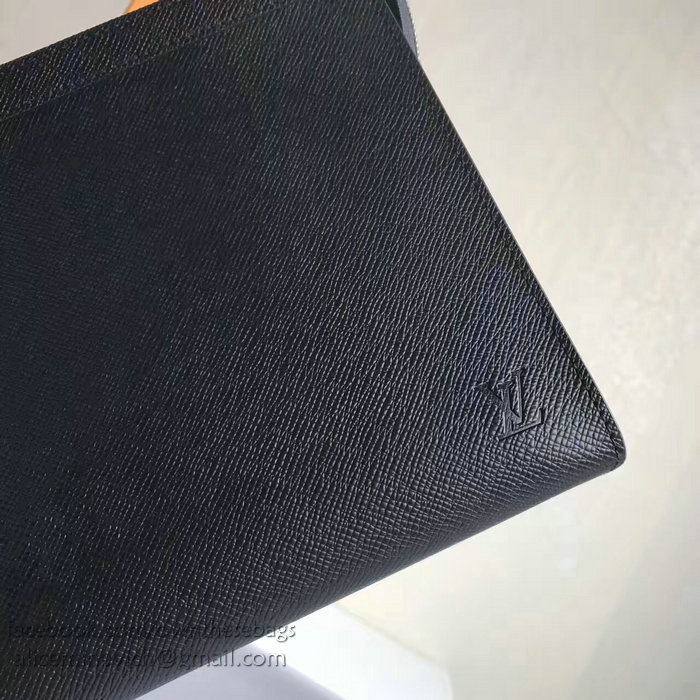 Louis Vuitton Taiga leather Pochette Voyage MM Black M30677