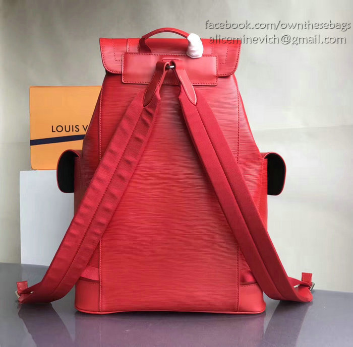 Louis Vuitton Epi Leather Supreme Christopher PM Red M50159