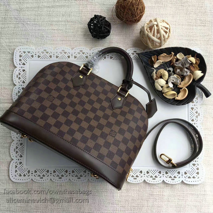 Louis Vuitton Damier Ebene Canvas Alma MM Bag N53151