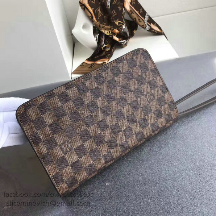 Louis Vuitton Damier Ebene Canvas Clutch Bag N51993